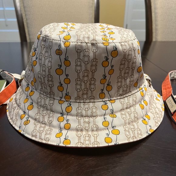 New Gucci Floral GG Logo Bucket Hat Double Sided Size S - Picture 6 of 16